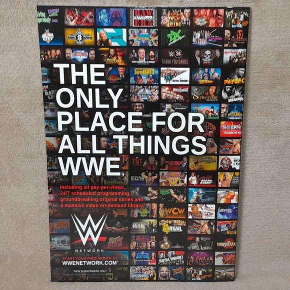 WWE Official Program 2016 With Poster Souvenir Event Wrestling - Picture 5 of 16